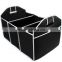 New Car 3 Large sections Trunk Organizer Toys Food Storage Container Bags Box Auto Interior Accessories Black