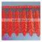 red embroidered tulle lace fabric for wedding dresses