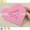 High quality beautiful heart shape handmade greeting card