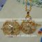 FN3307 Hot sale ball musical pregancy pendant, cage pendant necklace, gold plate pregnant ball necklace