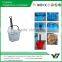 Hot sell good cheap 42 Liter HDPP double handle rolling supermarket plastic shop basket with castor (YB-W019)