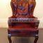 Baroque Real Leather King Throne Chair (FOH-A09)