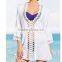 Women Fashion Hollow Out Embroidered Attractive Bikini Beach Holiday Blouse