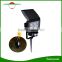 LED Solar Powered Floodlight PIR Motion Sensor Garden Yard Landscape Light with Ground Spike