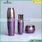 purple color suit skin care packing glass jars cosmetic cream jar lotion bottle with caps