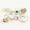 high quality metal non lock zipper slide with round ring