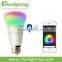 Remote control bluetooth led smart lamp with ul ce rohs certification in 2016 China OEM factory