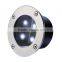 High Power LED tempered glass led solar underground lights