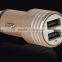 High Quality 100% Metal Quick Charge 2.0 Car Charger Promotional Gifts Metal Aluminum 2.1A Universal Quick Charge