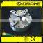 4 hardened jaw wedge style closed center pneumatic power chuck for CNC machine