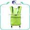 Polyester foldable supermarket trolley shopping bag