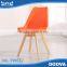 PW072 plastic back with leather seat plastic chair cushion