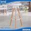 Modern high bar stool with wood legs