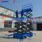 Professional hydraulic trailing scissor lift platform mobile for sale