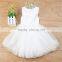 White Pink fluffy flower girl dresses for confirmation