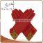 Mirco Velvet Red Hand Gloves for Outdoor Sports
