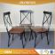 Fashion black iron tables and chairs used furniture for cafeteria
