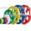 Color Rubber Coated weight plate with 7 holes DY-H-2011