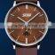Fashion Man Quartz Leather Japan Movt Quartz Stainless Steel Watch Water Resistant