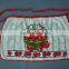 red check border 90gram pigment printed waist kitchen apron