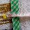 classical design green border terry cotton towel with pigment printing waist apron