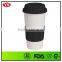 16oz insulated double walled thermal plastic mug with sleeve