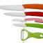 Wholesale modern 5pcs knife set kitchen white blade ceramic knives with ceramic handle