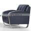 High quality durable PU leather office sofa with stainless steel base G-310