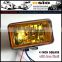 4 inch Square Yellow Fog Light Auto H4 Halogen sealed beam with Shell