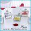 Valentines day gifts real flower crystal heart transparent glass frame