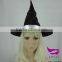 Black wrinkle Halloween hats witch hat