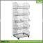 SSW-CM-601 Mountable Store Wire Mesh Basket Shelf / Store Basket Shelving Manufacturer China