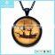 2015 Customised Black Plated Silver Charm Pendant