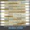 glass stone strip mosaic and glass mosaic tile mix (crystal glass )