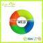 4 colors mixed 7.8cm Silicone massage point massage hand grip ring