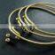 65mm diameter raw brass double beads screw top adjustable DIY wiring bracelet bangle supplies 1900092