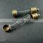8x30mm Transparent Tube Glass Bottle 5mm Mouth Bronze Bail Perfume Vial Pendant Wish Charm DIY Supplies 1810280
