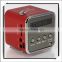 TD-V26 portable mini TF Card USB Speaker with MP3 FM Function Red