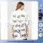 2016 Fashion Plus Size Ladies Words Printed Dress Girls Casual Dress