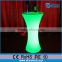 fashion design plastic rechargeable led bar table, led night club table