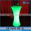 PE material wireless illuminated bar table,rgb color light led table