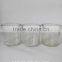 small Round empty wax glass decoretive glass candle holder