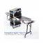 Aluminum dj flight case folding portable dj table top quality