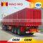 Tri-axle big capacity cargo truck van semi trailer