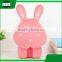 plastic cartoon rabbit usb folding eye protection rechargeable led study reading desk table night light lamp