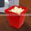 Microwave Safe Printed Popcorn Bucket Silicone popcorn maker