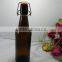 swing top amber glass beer bottle 1000 ml
