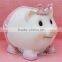 Resin pink pig wearing crown piggy bank money boxes wholesale