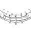 metal wire basket/fruit stand with powder coating Banana Tree Hanger Holder Hook