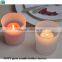 birthday candle Glass Candle Holder for 3 Wick Candle